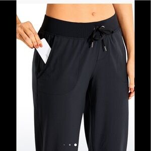 NWT Crazy Yoga Feathery-Fit Drawstring Jogger with Pockets Flat Waistband C3.